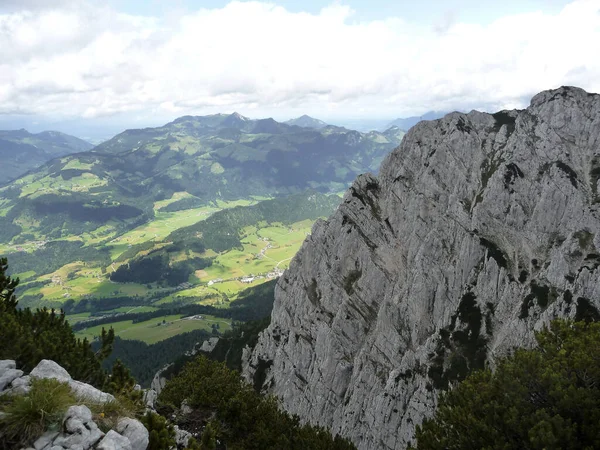 Pyramidenspitze Tur Drumeții Montane Tirol Austria Timpul Verii — Fotografie, imagine de stoc