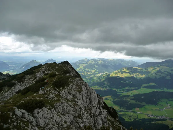 Pyramidenspitze Bergsvandringstur Tyrolen Österrike Våren — Stockfoto