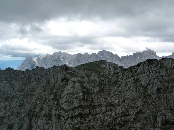 Pyramidenspitze Randonnée Montagne Tyrol Autriche Printemps — Photo