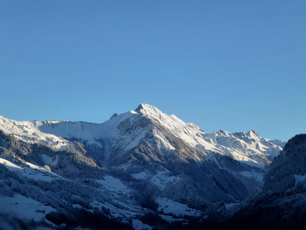 Winterwandeltocht Naar Hoher Frassen Raggal Oostenrijk — Stockfoto