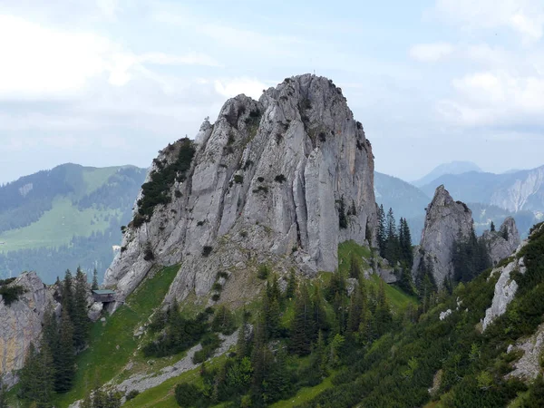 Πεζοπορία Περιοδεία Στο Βουνό Risserkogel Mangfall Βαυαρία Γερμανία — Φωτογραφία Αρχείου