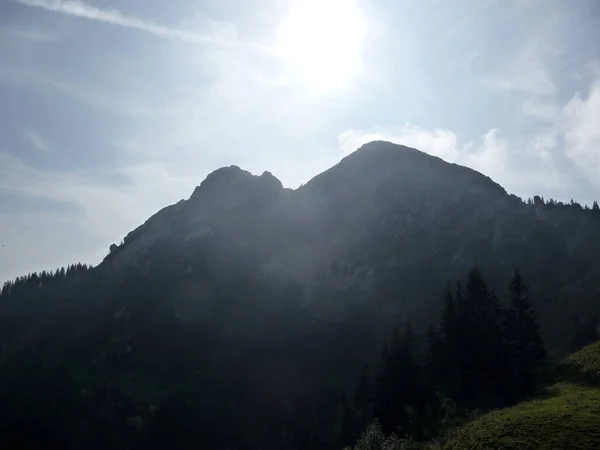 Wandeltocht Rosen Buchstein Tegernsee Beieren Duitsland — Stockfoto