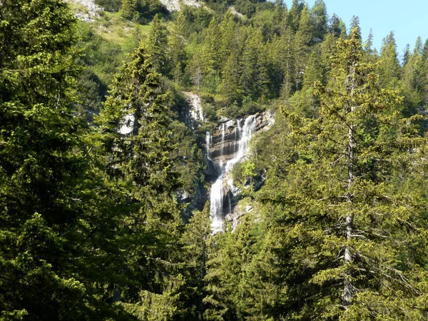 Vattenfall Fjälltur Till Ruchenkopfe Bergen Bayern Tyskland — Stockfoto