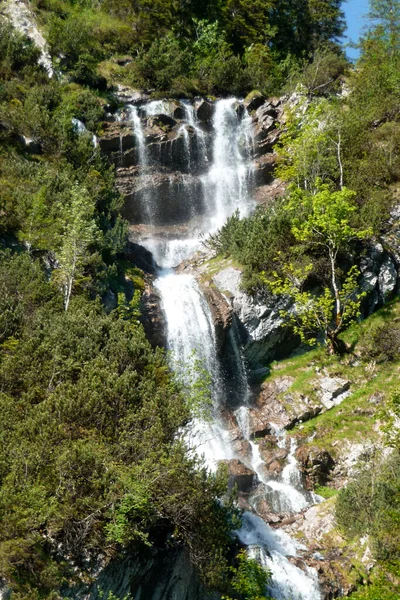 Vattenfall Fjälltur Till Ruchenkopfe Bergen Bayern Tyskland — Stockfoto