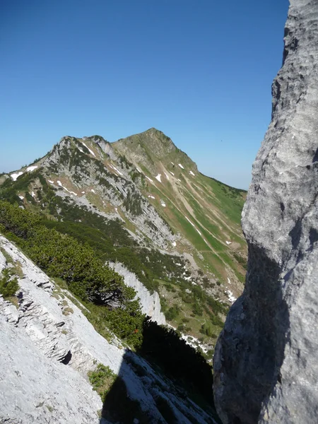 Rotwand Berg Från Ruchenkopfe Berg Bayern Tyskland — Stockfoto