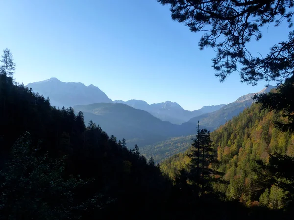 Mountain Hiking Tour Schellschlicht Mountain Bavaria Germany — Stock Photo, Image