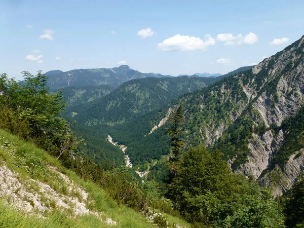 Альпинистский Тур Гору Феденштайн Бавария Германия — стоковое фото