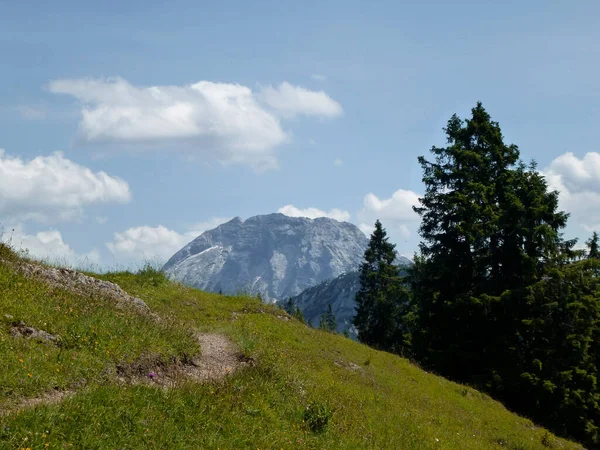 Passeio Montanha Pela Montanha Schildenstein Baviera Alemanha — Fotografia de Stock