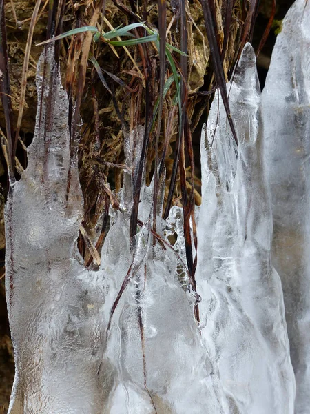 Schleierfalle Scheibum Senderismo Invierno Baviera Alemania —  Fotos de Stock