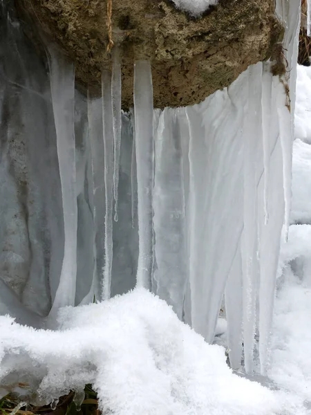 Schleierfalle Scheibum Randonnée Hiver Bavière Allemagne — Photo