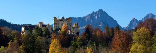 Castelo Hohenschwangau Baviera Alemanha Outono — Fotografia de Stock