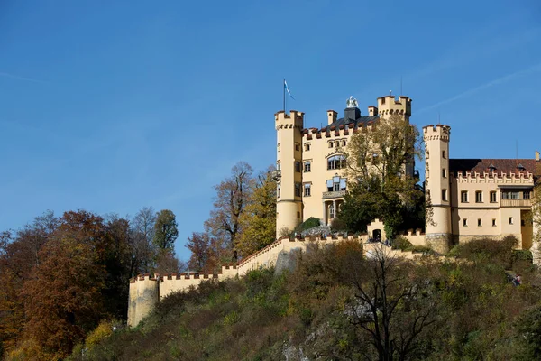 Castelo Hohenschwangau Baviera Alemanha Outono — Fotografia de Stock