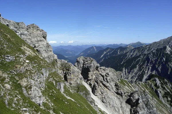 Passeio Schottelkarspitze Montanha Baviera Alemanha Verão — Fotografia de Stock