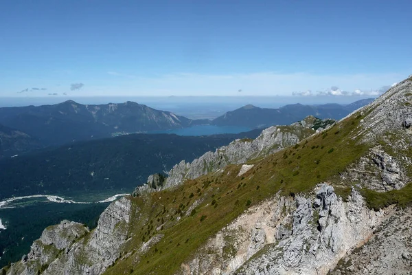 Passeio Schottelkarspitze Montanha Baviera Alemanha Verão — Fotografia de Stock