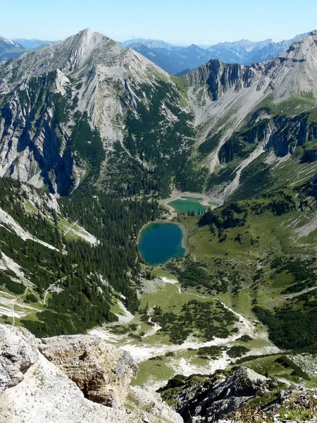 Escursione Montagna Schottelkarspitze Baviera Germania Estate — Foto Stock