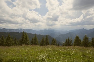 Setzberg Dağı, Bavyera, Almanya 'dan Dağ Manzarası