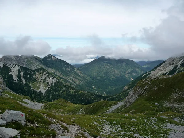 Passeio Montanha Para Montanha Soiernspitze Baviera Alemanha — Fotografia de Stock