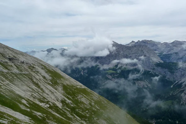 Mountain Hiking Tour Soiernspitze Mountain Bavaria Germany — Stock Photo, Image