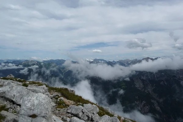 Passeio Montanha Para Montanha Soiernspitze Baviera Alemanha — Fotografia de Stock