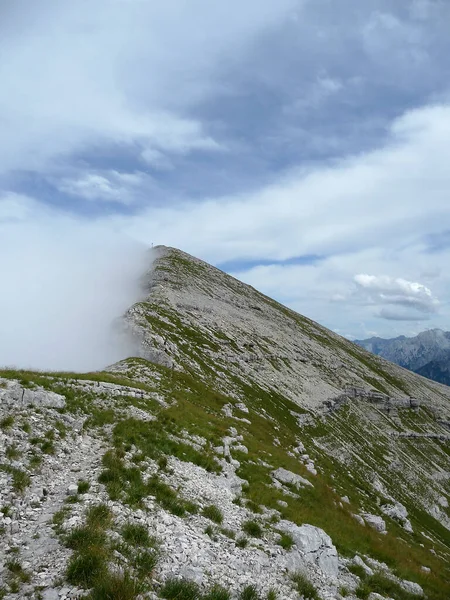 Mountain Hiking Tour Soiernspitze Mountain Bavaria Germany — Stock Photo, Image