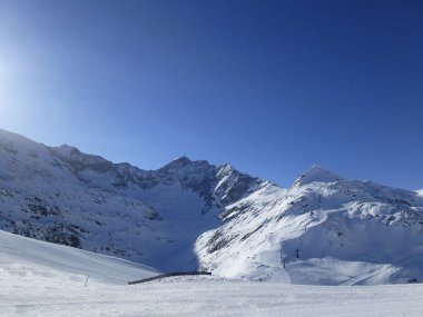 Stubacher Sonnblick dağı, alp kayak turu, Tyrol, Avusturya