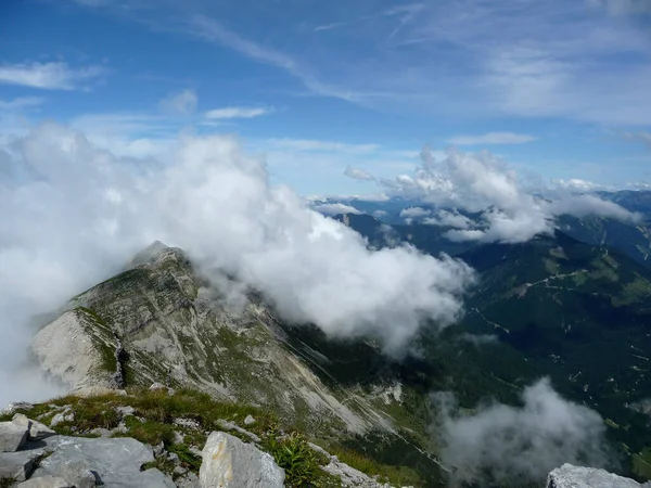 Mountain Hiking Tour Soiernspitze Mountain Bavaria Germany — Stock Photo, Image