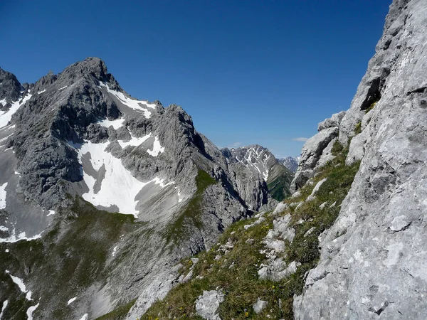 Горная Панорама Горы Эрвальдер Зонненшпитце Австрии — стоковое фото