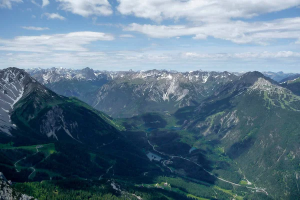 Avusturya Daki Ehrwalder Sonnenspitze Dağından Dağ Manzarası — Stok fotoğraf