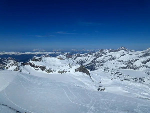 Stubacher Sonnblick Mountain Passeio Esqui Alpino Tirol Áustria — Fotografia de Stock