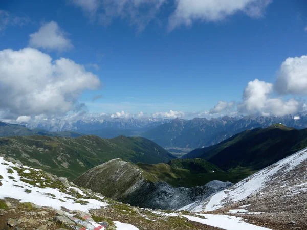 Stubai Trilha Caminhada Alta Altitude Tirol Áustria — Fotografia de Stock