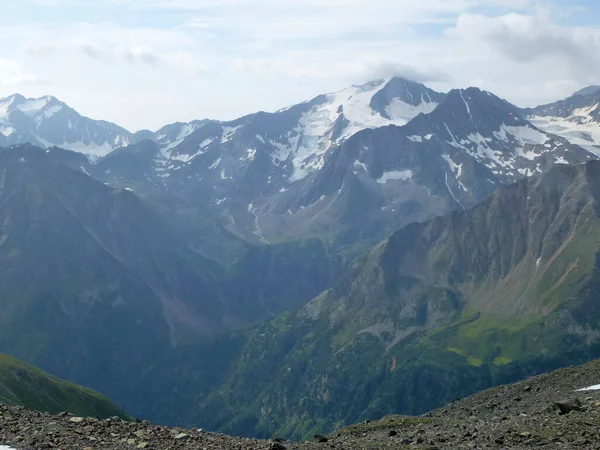 Stubai Trilha Caminhadas Alta Altitude Volta Tirol Áustria — Fotografia de Stock