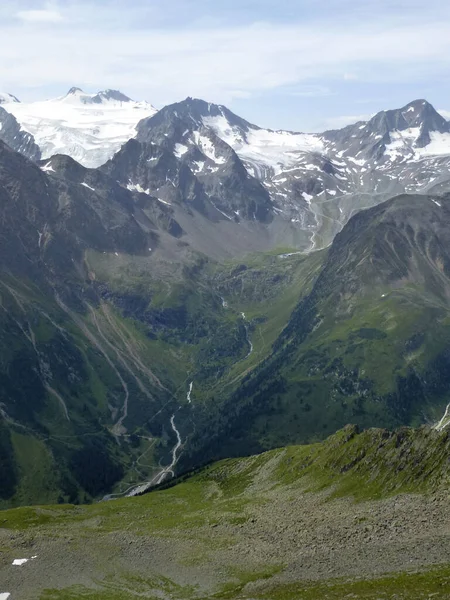 Stubai Trilha Caminhadas Alta Altitude Volta Tirol Áustria — Fotografia de Stock