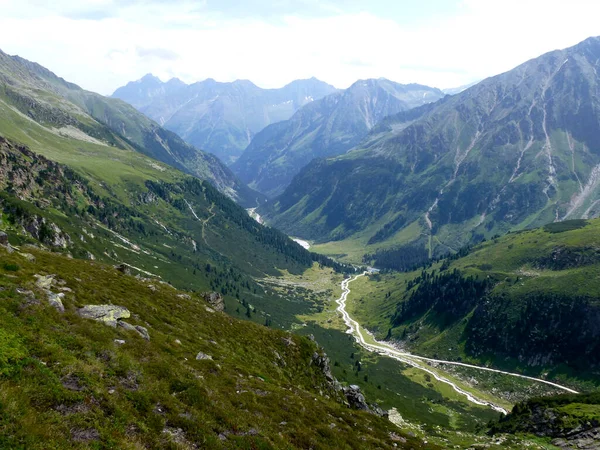 Stubai Trilha Caminhadas Alta Altitude Volta Tirol Áustria — Fotografia de Stock