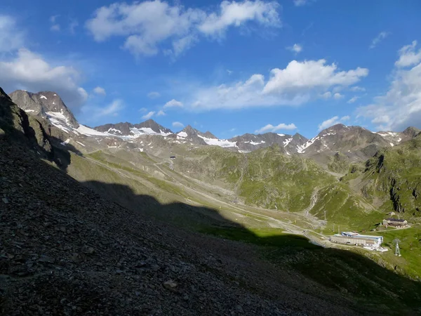 Dresdner Hut Stubai Hooggelegen Wandelpad Ronde Tirol Oostenrijk — Stockfoto