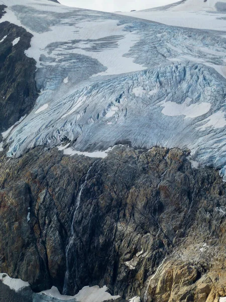 Glaciar Sulzenau Sendero Alta Altitud Stubai Vuelta Tirol Austria — Foto de Stock