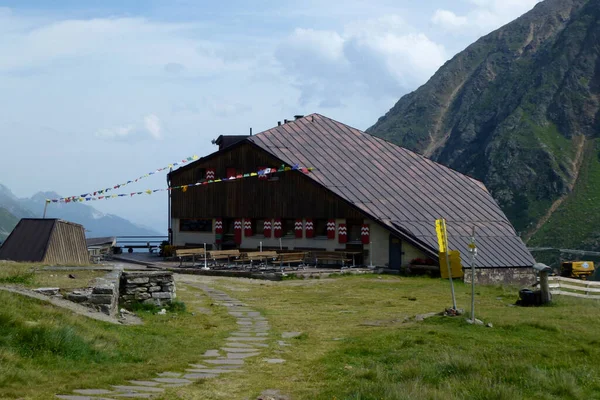 Cabaña Sulzenau Stubai Sendero Alta Altitud Vuelta Tirol Austria —  Fotos de Stock