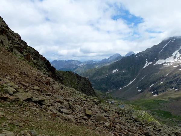 Rifugio Bremer Stubai Sentiero Escursionistico Alta Quota Giro Tirolo Austria — Foto Stock