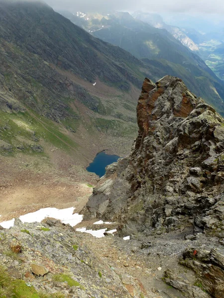 Sentiero Escursionistico Alta Quota Stubai Giro Tirolo Austria — Foto Stock