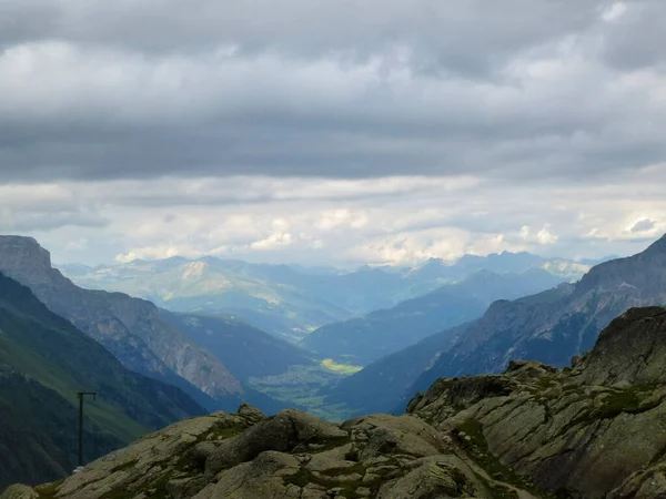 Διαδρομή Πεζοπορίας Μεγάλο Υψόμετρο Stubai Γύρος Στο Τιρόλο Αυστρία — Φωτογραφία Αρχείου