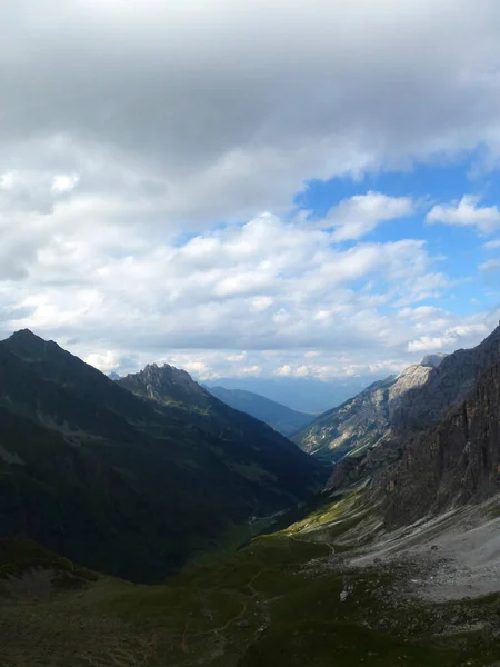 Sentiero Escursionistico Alta Quota Stubai Giro Tirolo Austria — Foto Stock