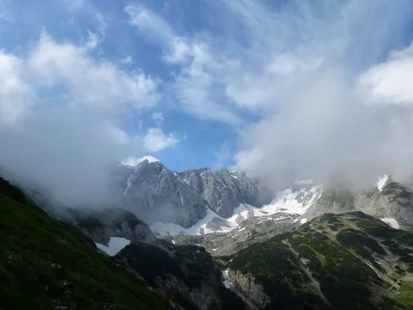Bergpanorama Ferrata Tajakante Tirol Oostenrijk Zomer — Stockfoto