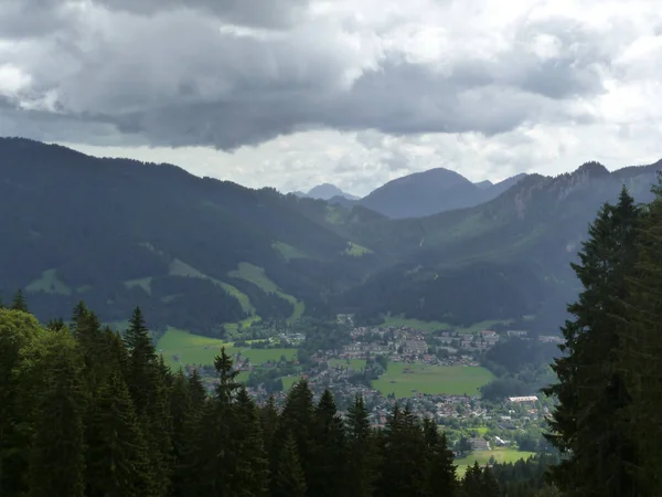 Teufelstattkopf Berg Wandeltocht Beieren Duitsland — Stockfoto