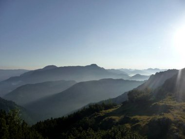 Halserspitze dağına yürüyüş turu, Blaubergkamm, Bavyera, Almanya