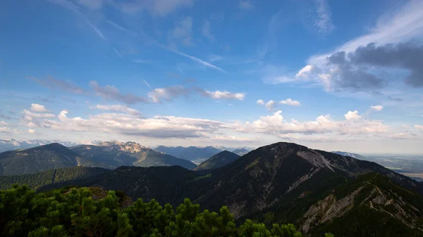 Гірська Панорама Гори Герцогстріст Баварії Німеччина Влітку — стокове фото