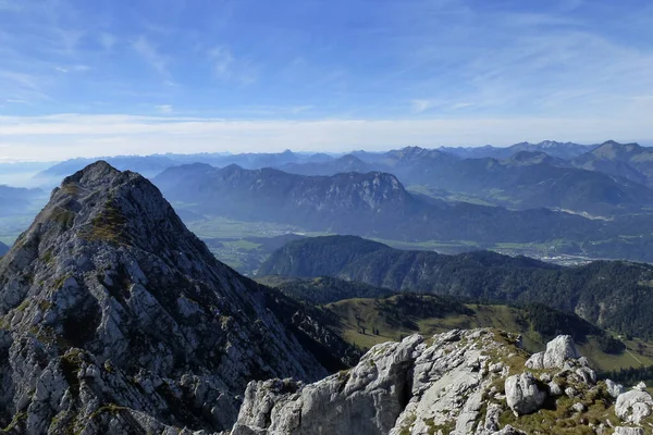Montanha Atravessando Montanhas Hackenkopfe Tirol Áustria — Fotografia de Stock