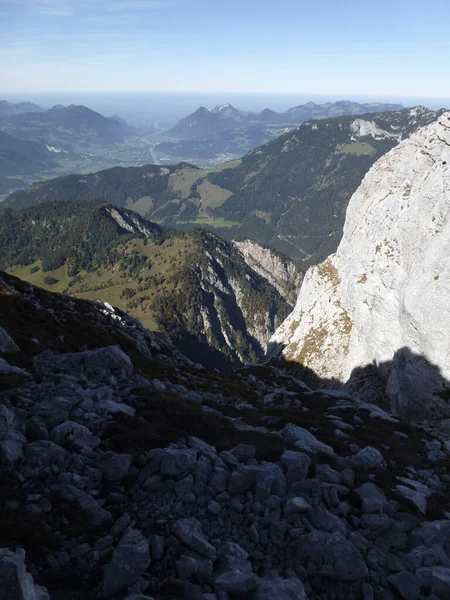 Montanha Atravessando Montanhas Hackenkopfe Tirol Áustria — Fotografia de Stock