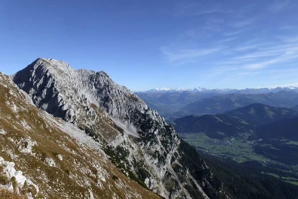 Hackenkopfe Dağlarını Geçmek Tyrol Avusturya — Stok fotoğraf
