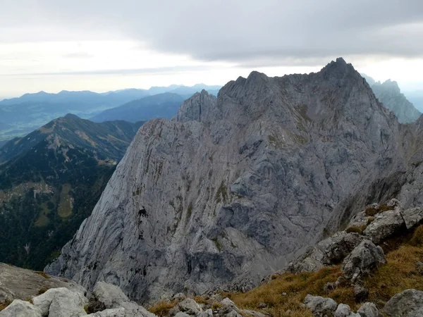 Montanha Atravessando Montanhas Hackenkopfe Tirol Áustria — Fotografia de Stock