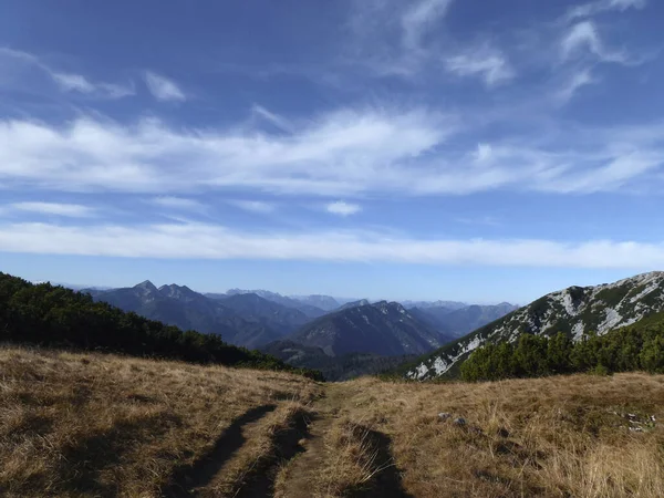 Escursione Montagna Altopiano Baviera Germania — Foto Stock