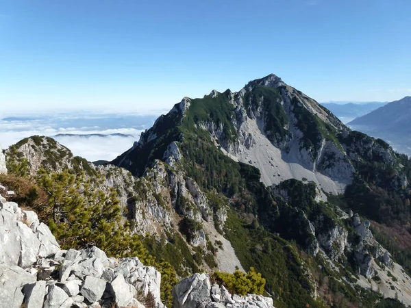 하이킹 Hochstaufen Mountain Bavaria Germany — 스톡 사진